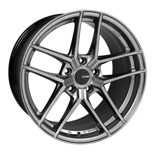 Enkei TY5 18x8 5x100 45mm Offset 72.6mm Bore Hyper Silver Wheel