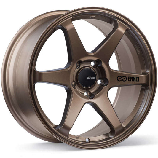 Enkei T6R 18x9.5 45mm Offset 5x100 Bolt Pattern 72.6 Bore Matte Bronze Wheel