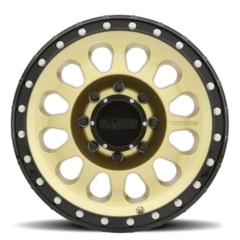 Method MR315 17x8.5 +25mm Offset 8x6.5 130.81mm CB Gold/Black Street Loc Wheel