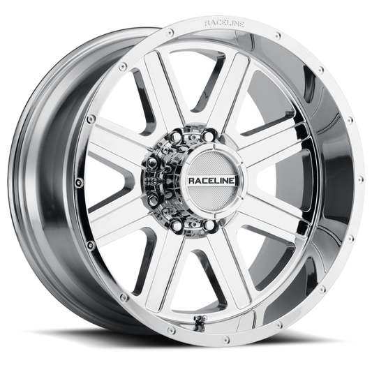 Raceline 940C Hostage 20x10in / 5x127 BP / -19mm Offset / 78.1mm Bore - Chrome Wheel