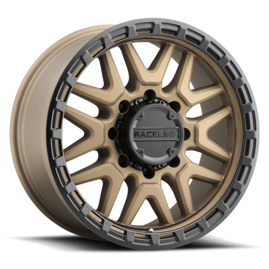 Raceline 953BZ Krank 18x9in / 5x150 BP / 18mm Offset / 110.3mm Bore - Bronze Wheel