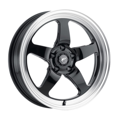 Forgestar D5 15x10 / 5x114.3 BP / ET25 / 6.5in BS Gloss Black Wheel