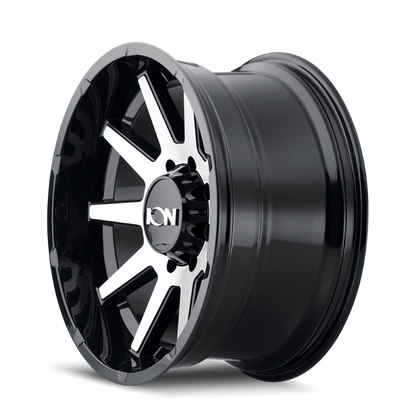 ION Type 143 20x9 / 6x135 BP / 0mm Offset / 87.1mm Hub Black/Machined Wheel