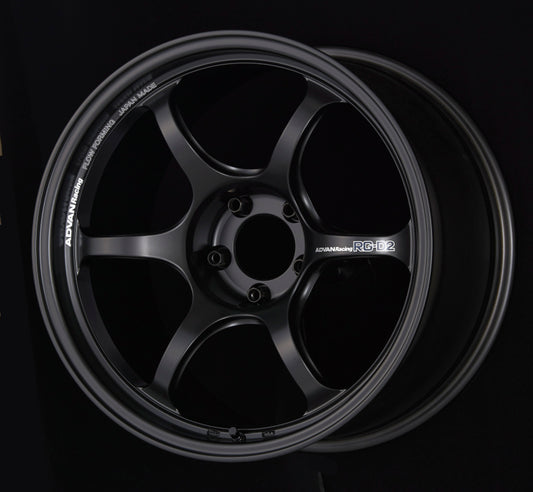 Advan RG-D2 18x9.0 +43 5-114.3 Semi Gloss Black Wheel