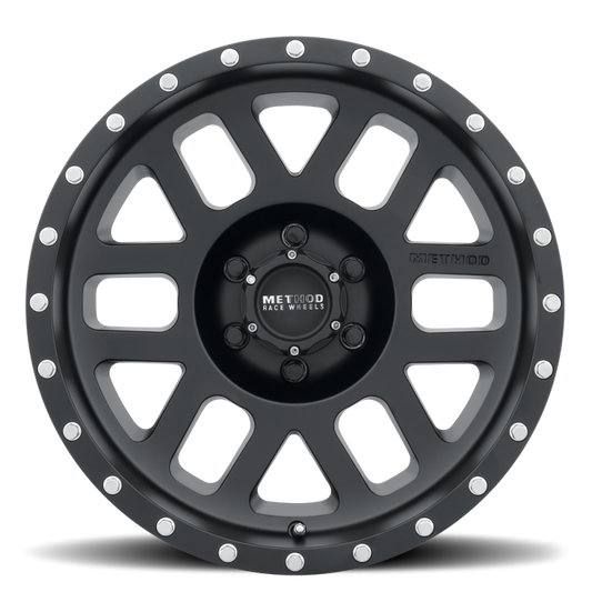 Method MR306 Mesh 17x8.5 0mm Offset 6x5.5 108mm CB Matte Black Wheel