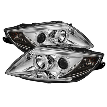 Spyder BMW Z4 03-08 Projector Headlights Halogen Model Only - LED Halo Chrome PRO-YD-BMWZ403-HL-C