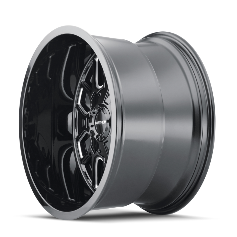 Mayhem 8107 Cogent 20x10 / 8x165.1 BP / -19mm Offset / 130.8mm Hub Black w/ Milled Spokes Wheel