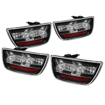 Spyder Chevy Camaro 10-13 LED Tail Lights Black ALT-YD-CCAM2010-LED-BK