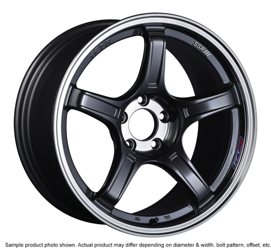 SSR GTX03 18x10.5 5x114.3 12mm Offset Black Graphite Wheel