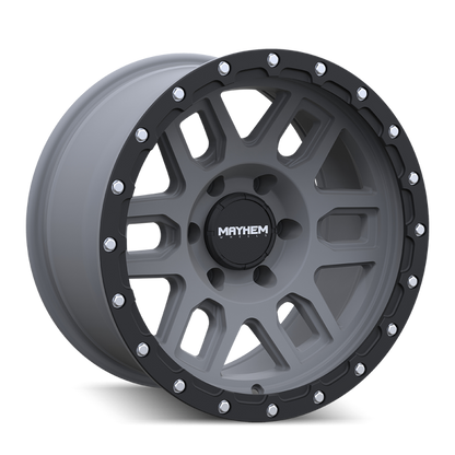 Mayhem 8304 Delta 20x9 / 5x139.7 BP / 0mm Offset / 108.1mm Hub Matte Gunmetal- Matte Black Lip Wheel