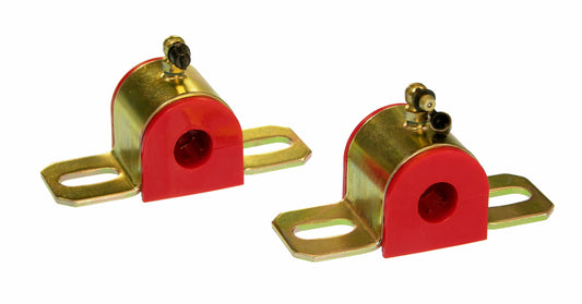 Prothane Universal 90 Deg Greasable Sway Bar Bushings - 11/16in - Type B Bracket - Red