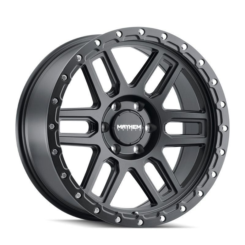 Mayhem 8304 Delta 20x9 / 6x139.7 BP / 0mm Offset / 106mm Hub Matte Black Wheel