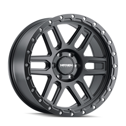 Mayhem 8304 Delta 17x9 / 6x139.7 BP / -12mm Offset / 106mm Hub Matte Black Wheel