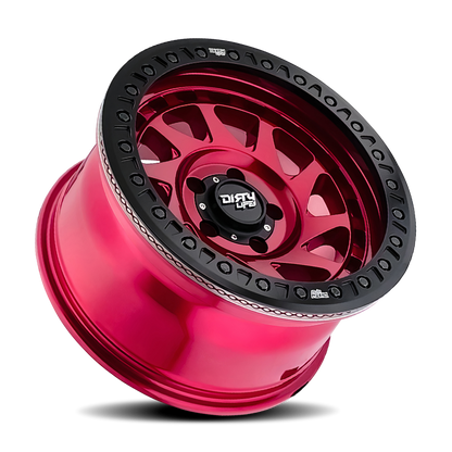 Dirty Life 9313 Enigma Race 17x9 / 6x135 BP / -12mm Offset / 87.1mm Hub Crimson Candy Red Wheel