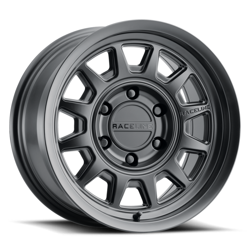 Raceline 952B Aero 17x9in / 6x139.7 BP / -12mm Offset / 106.1mm Bore - Satin Black Wheel