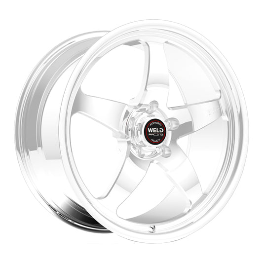 Weld S71 18x9 / 5x4.75 BP / 5.1in. BS Polished Wheel (High Pad) - Non-Beadlock