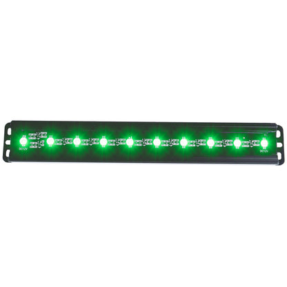 ANZO Universal 12in Slimline LED Light Bar (Green)