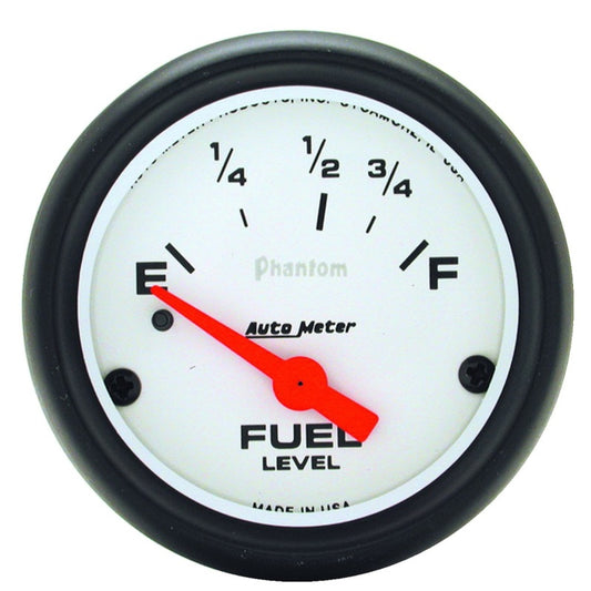 Autometer Phantom Fuel Level 2 5/8in 0 ohm to 90 ohm Electric Gauge