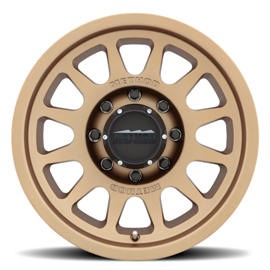 Method MR703 17x8.5 0mm Offset 8x6.5 130.81mm CB Method Bronze Wheel