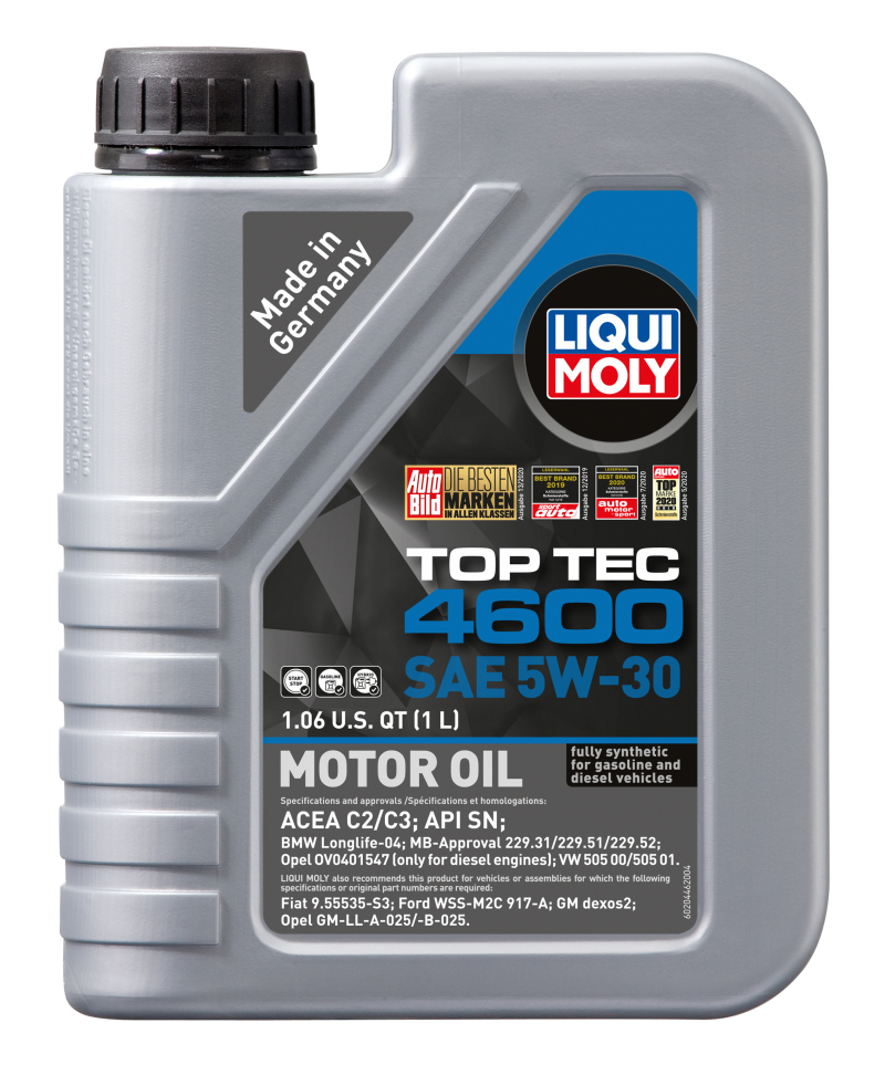 LIQUI MOLY 1L Top Tec 4600 Motor Oil 5W30