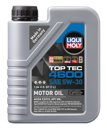 LIQUI MOLY 1L Top Tec 4600 Motor Oil 5W30