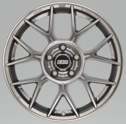 BBS XR 18x8 5x112 44mm Offset 82mm Bore PFS/Clip Req Gloss Platinum Wheel