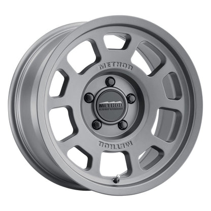 Method MR705 17x8.5 0mm Offset 5x150 110.5mm CB Titanium Wheel