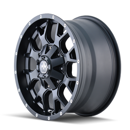 Mayhem 8015 Warrior 17x9 / 6x135 BP / -12mm Offset / 106mm Hub Matte Black Wheel