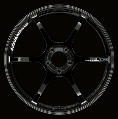 Advan RGIII 19x10.0 +35 5-114.3 Racing Gloss Black Wheel