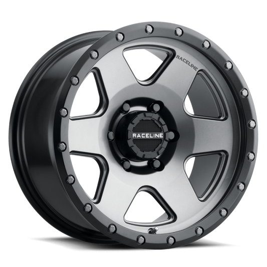 Raceline 946G Boost 20x9in / 5x150 BP / 18mm Offset / 112.2mm Bore - Gunmetal Wheel