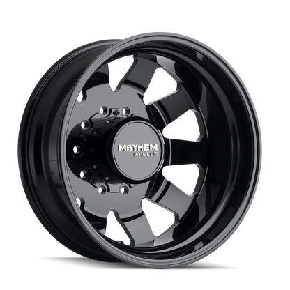 Mayhem 8181 Challenger Dually 22x8.25 / 10x285 BP / 169mm Offset / 220.1mm Hub Full Black Wheel