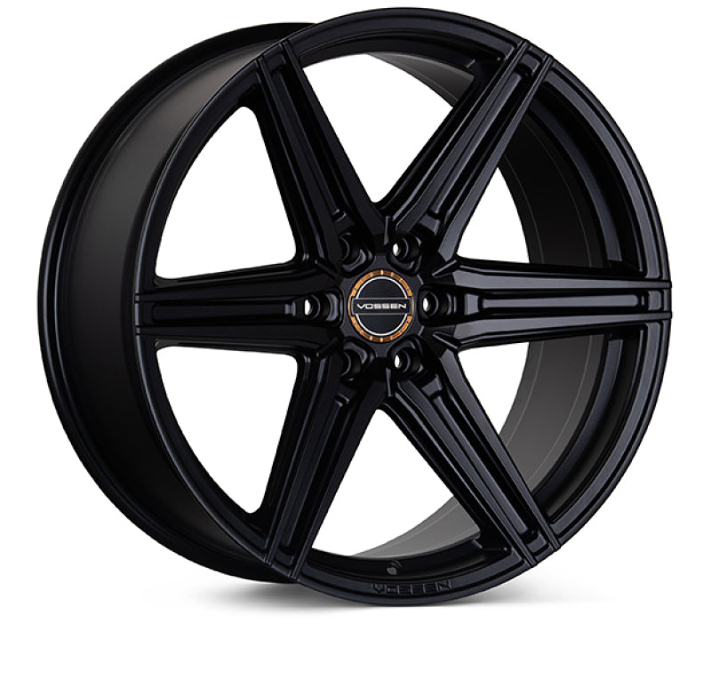 Vossen HF6-2 22x9.5 / 6x139.7 / ET20 / Deep Face / 106.1 - Satin Black Wheel