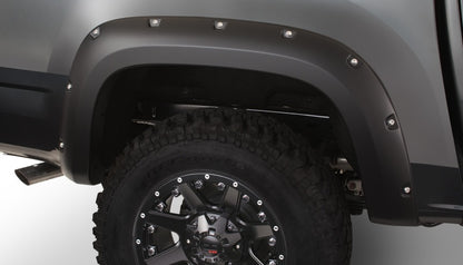 Bushwacker 15-18 GMC Canyon Fleetside Pocket Style Flares 2pc 74.0in Bed - Black