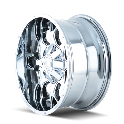 Mayhem 8015 Warrior 20x9 / 5x150 BP / 18mm Offset / 110mm Hub Chrome Wheel