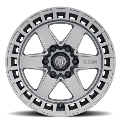 ICON Raider 17x8.5 6x120 0mm Offset 4.75in BS Titanium Wheel