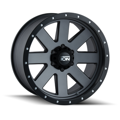 ION Type 134 20x10 / 6x135 BP / -19mm Offset / 87mm Hub Matte Gunmetal/Black Beadlock Wheel