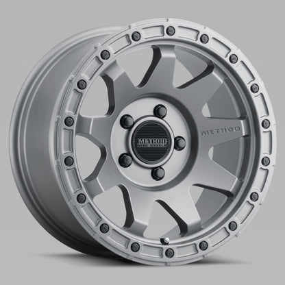 Method MR317 17x8.5 0mm Offset 5x5 71.5mm CB Matte Titanium Wheel