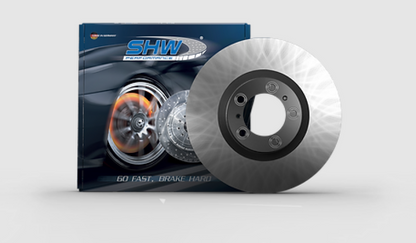 SHW 16-19 Volkswagen GTI 2.0L Rear Smooth Monobloc Brake Rotor