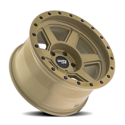 Dirty Life 9315 Compound 17x9 / 6x139.7 BP / -12mm Offset / 106mm Hub Desert Sand Wheel