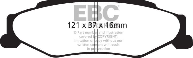EBC 03-04 Cadillac XLR 4.6 Ultimax2 Rear Brake Pads