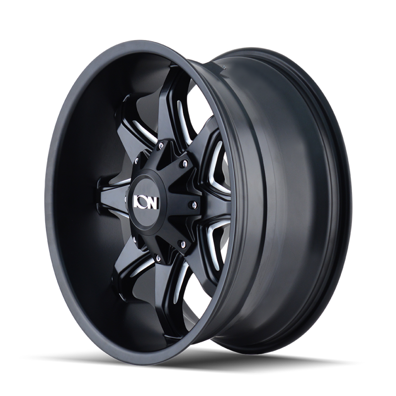 ION Type 181 17x9 / 5x114.3 BP / -12mm Offset / 87mm Hub Satin Black/Milled Spokes Wheel