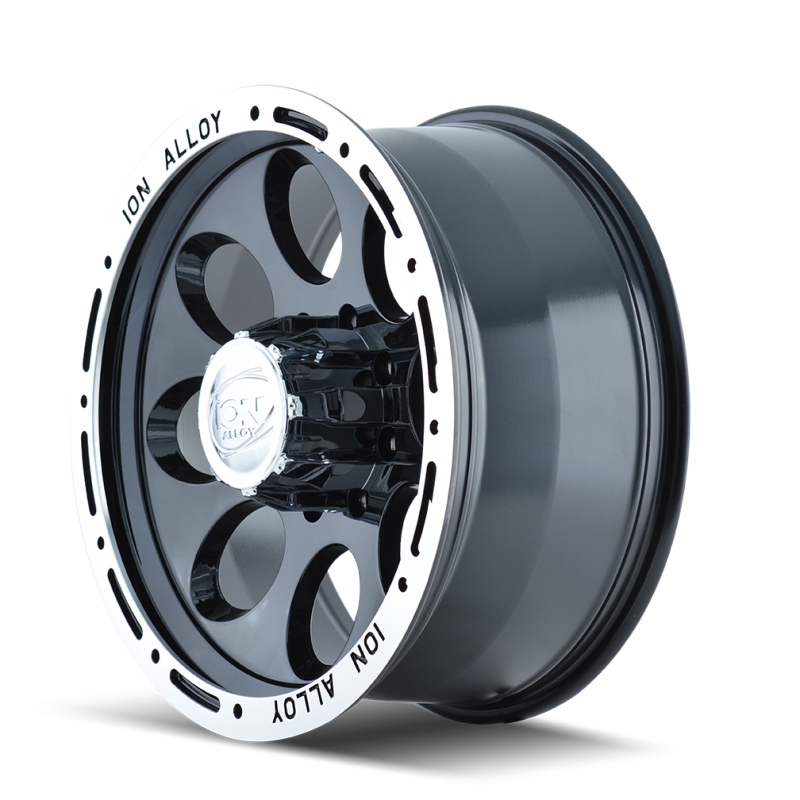 ION Type 174 15x10 / 6x139.7 BP / -38mm Offset / 106mm Hub Black/Machined Wheel