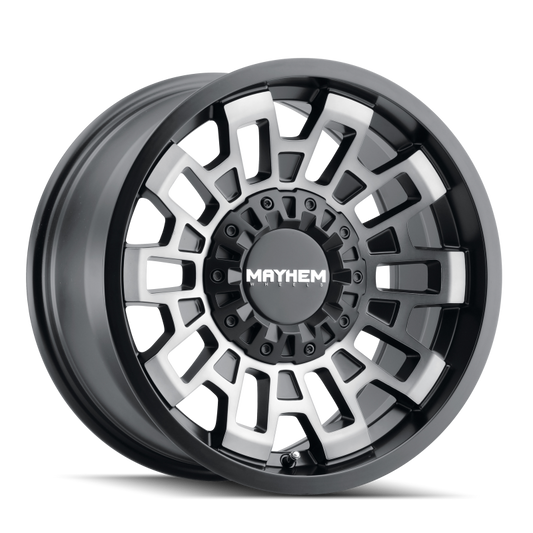 Mayhem 8113 Cortex 20x10 / 5x139.7 BP / -19mm Offset / 110mm Hub Matte Black w/ Dark Tint Wheel