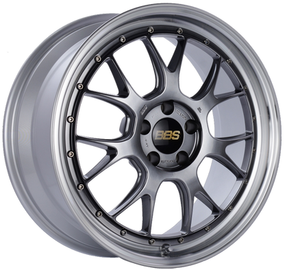 BBS LM-R 19x8.5 5x112 ET38 Diamond Black Center Diamond Cut Lip Wheel -82mm PFS/Clip Required