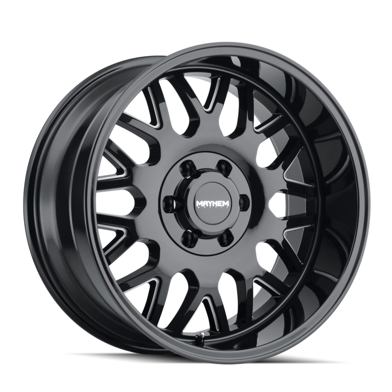 Mayhem 8110 Tripwire 20x9 / 6x135 BP / 0mm Offset / 87.1mm Hub Black w/ Milled Spokes Wheel