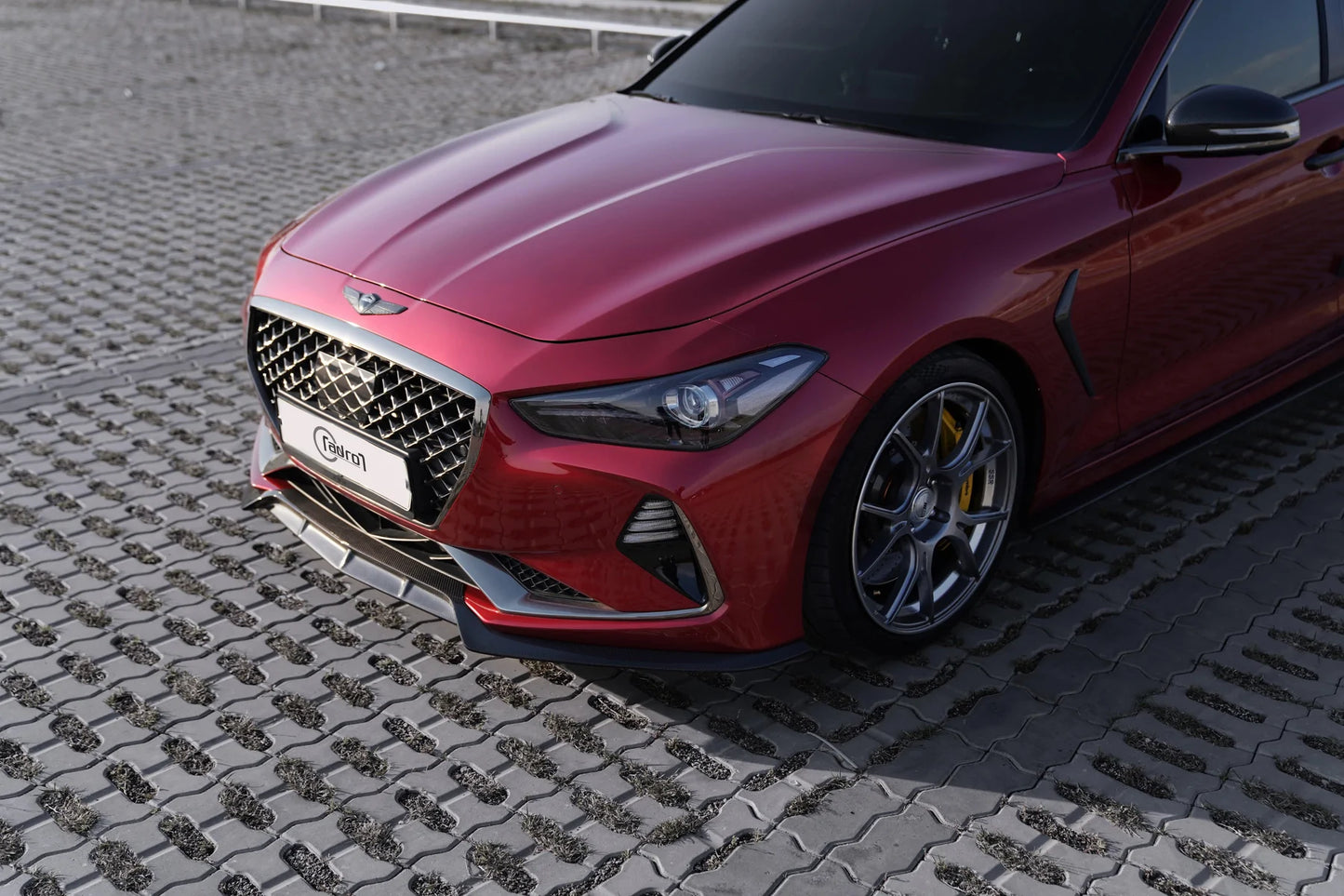 ADRO GENESIS G70 CARBON FIBER FRONT LIP V2