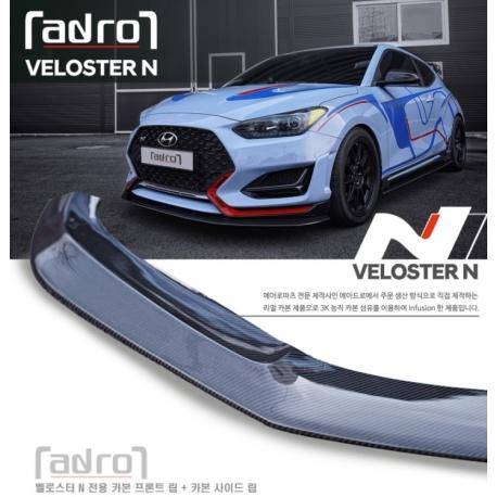 ADRO HYUNDAI VELOSTER TURBO & N CARBON FIBER FRONT LIP V1