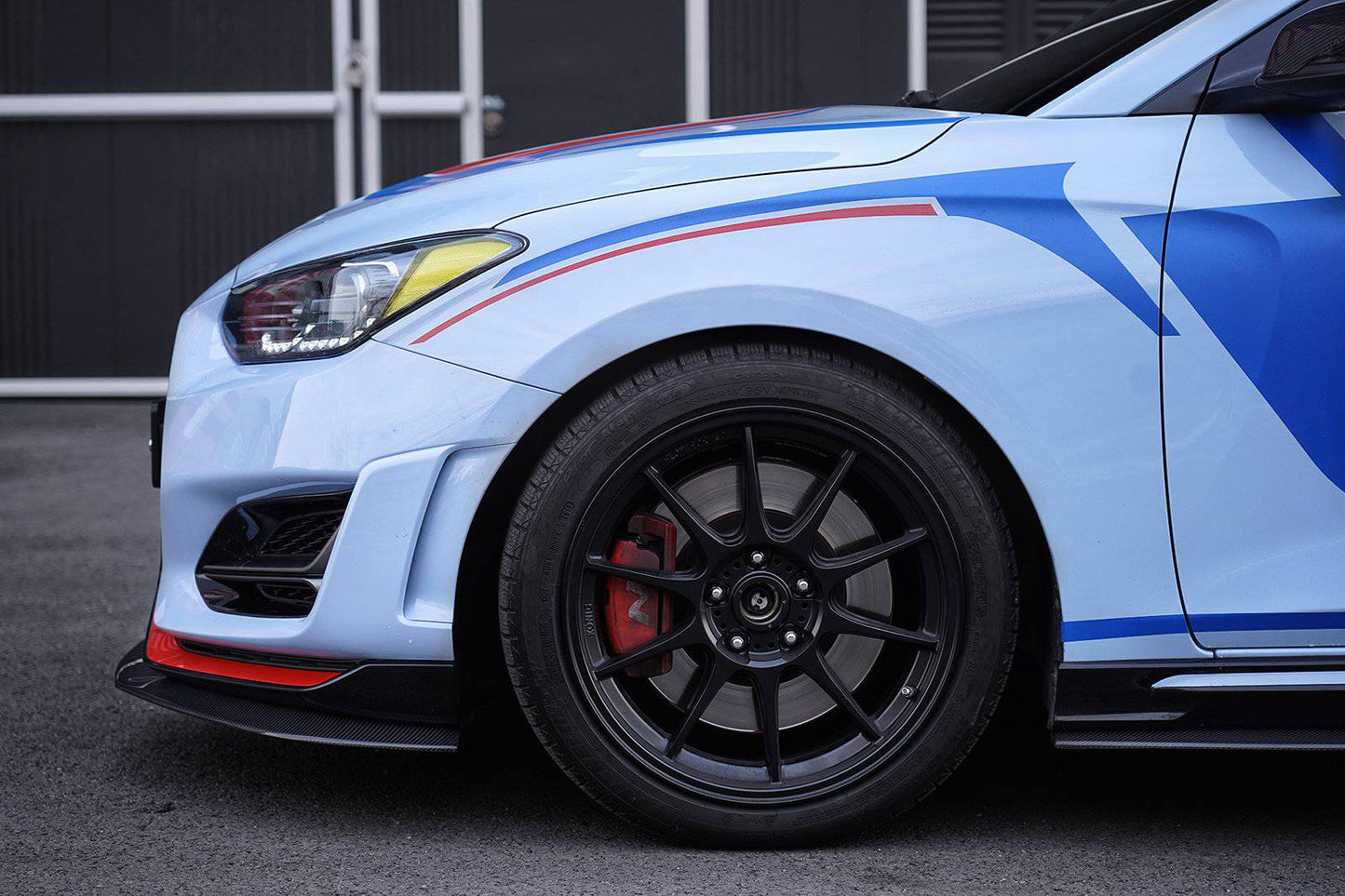 ADRO HYUNDAI VELOSTER TURBO & N CARBON FIBER FRONT LIP V1