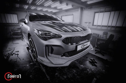 ADRO KIA STINGER CARBON FIBER FRONT LIP V2