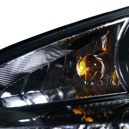 Spec D 2010-2012 Hyundai Genesis Coupe R8 Style LED Strip Projector Headlights (Glossy Black Housing/Smoke Lens)